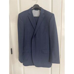 Brooks Brothers Explorer Madison Fit Navy Wool Suit Jacket 44R / 38W Modern Clas